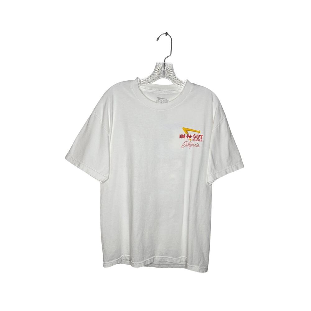 IN AND OUT Short Sleeve California Graphic Tee White Size Large